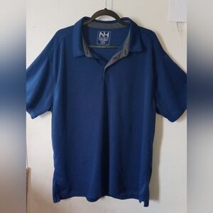 North Hudson Performance Men's Blue Polo Shirt Size XXL